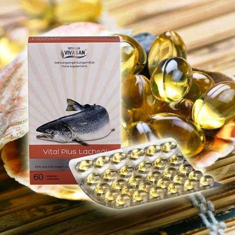 Vital plyus (maslo lososya v kapsulax) Vivasan, Shveysariya