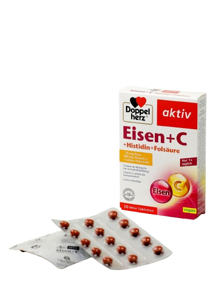 DOPPELGERS AKTIV JELEZO+ S+GISTIDIN+FOLIEVAYA KISLOTA tabletkalari N30