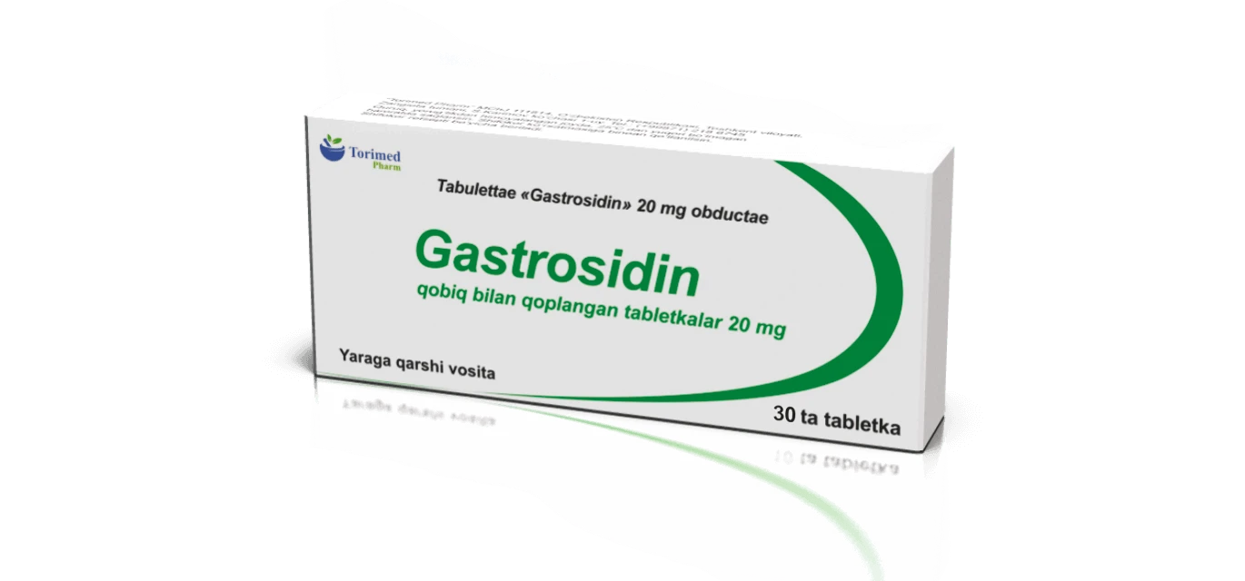 GASTROSIDIN DF tabletkalari 20mg N20