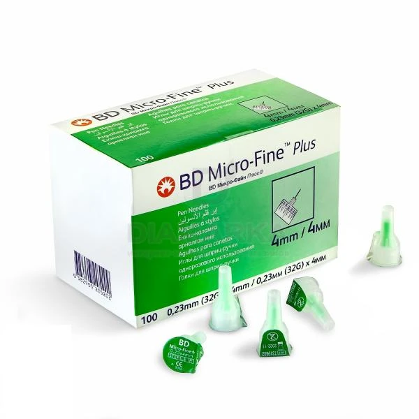 Иглы для шприц-ручки "BD-Micro-Fine Plus" 4 mm №100/№1