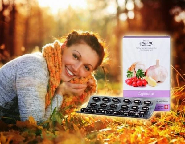 Аглиократ с маслом чеснока и боярышника Vivasan, Швейцария