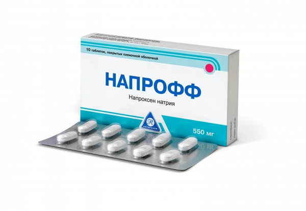 NAPROFF tabletkalari 550mg N10