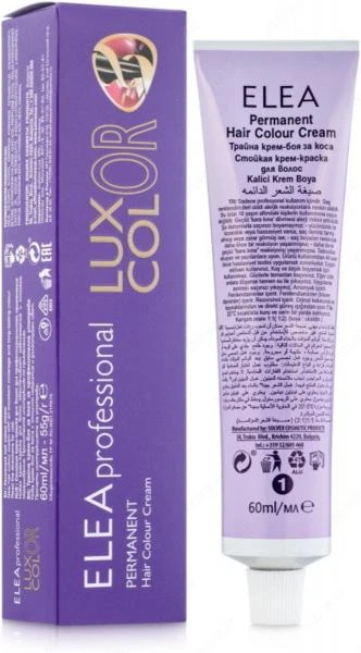 Stoykaya krem-kraska dlya volos, 60ml - Elea Professional Luxor Color