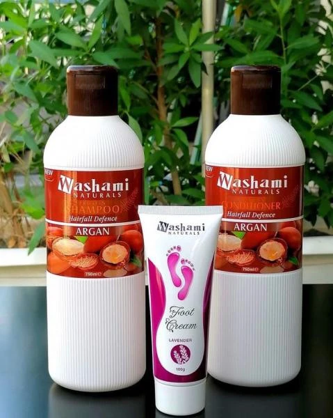 Шампунь против выпадения волос с протеином Washami Argan Hairfall Defence