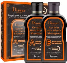 Disaar Ottenochniy shampun ot sedini s keratinom Keratin Hair Black Shampoo 400 ml