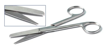 Ножницы прямые с одним острым концом 160 мм