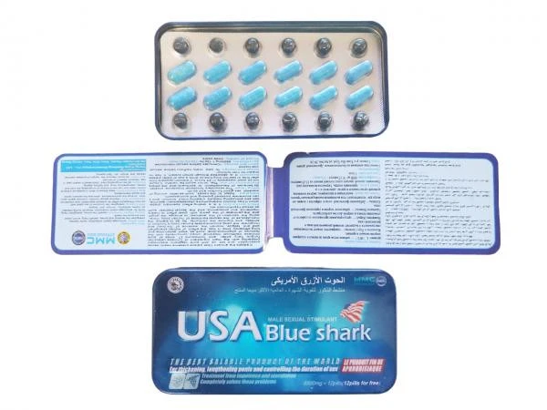 Мужской препарат USA Blue Shark - Голубая акула (12 таблеток)