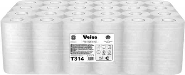Туалетная бумага T314 Veiro Professional Premium, двухслойная