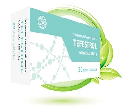 TEFESTROL tabletkalari 0,005g N30