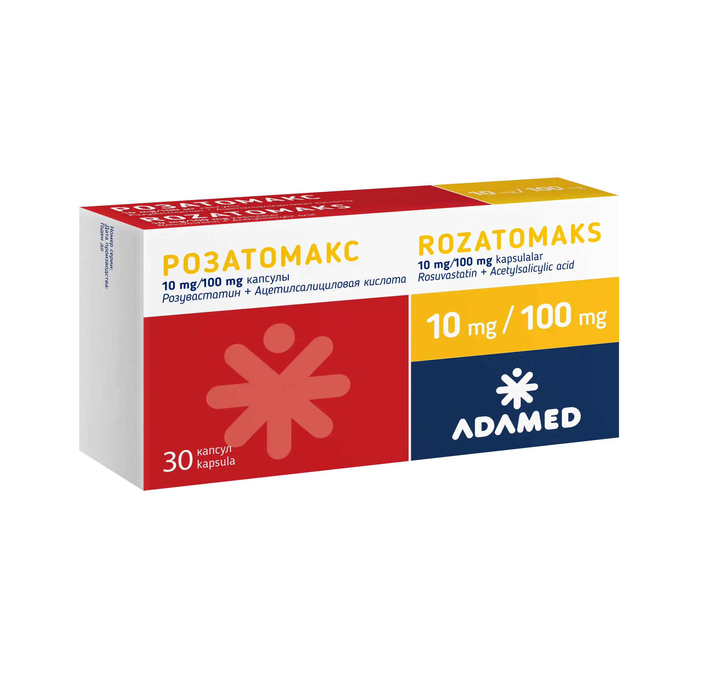 ROZATOMAKS kapsulalar  10mg/100mg N30