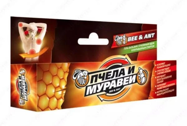 Гель-бальзам Пчела и муравей для позвоночника и суставов