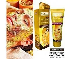 Золотая маска для лица Wokali Whitening Gold Caviar
