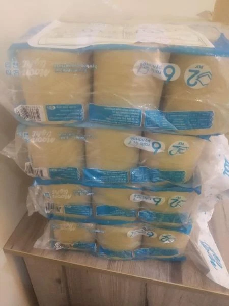 Tualetnaya bumaga 100 % iz nebelenoy sellyulozi