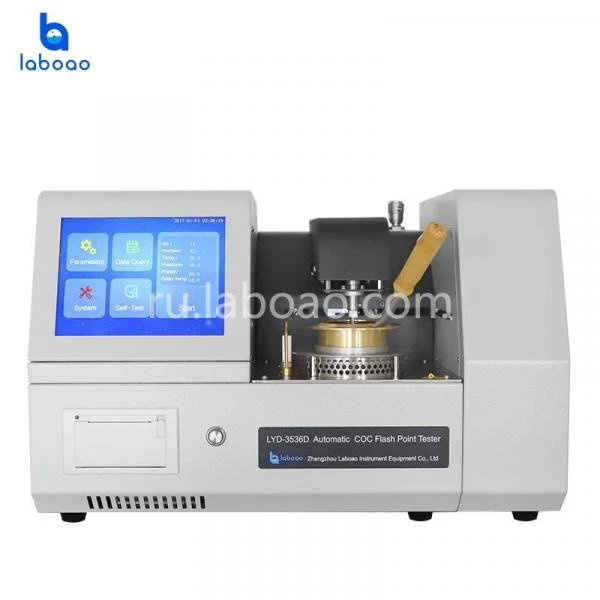 Analizator temperaturi vspishki Cleveland Petroleum v otkritom tigle