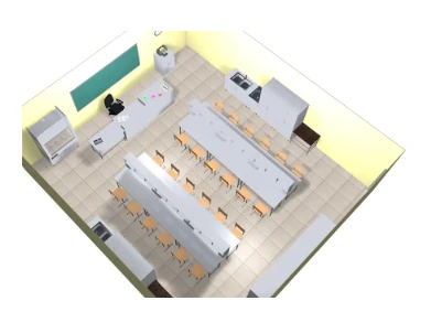 Komplekt mebeli "Gimnazist" dlya kabineta ximii