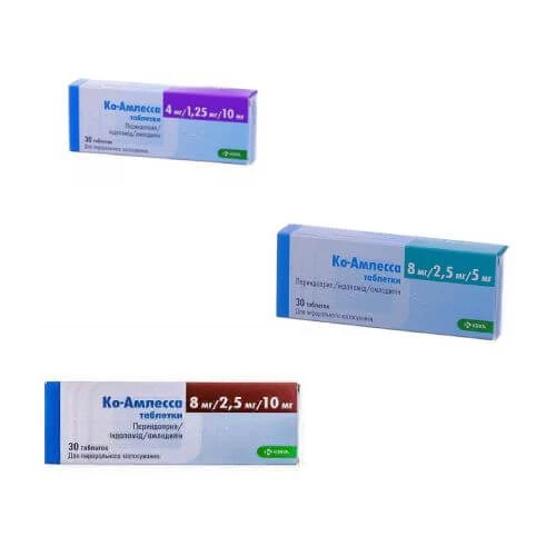 KO AMLESSA tabletkalari 8mg/5mg N30