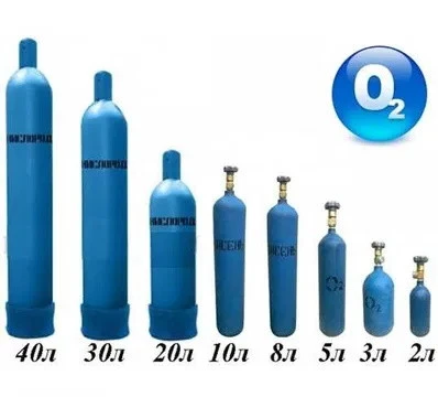 Kislorod tsilindrlari silindrli gaz ballonlari