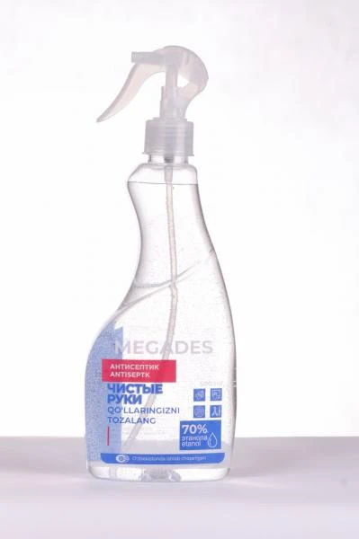 Антисептик "Megades Чистые Руки" 70% спирт 0.5л