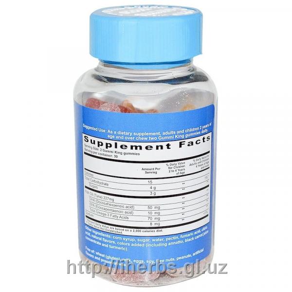 Gummi King, ДГК Омега-3, жевательные конфеты