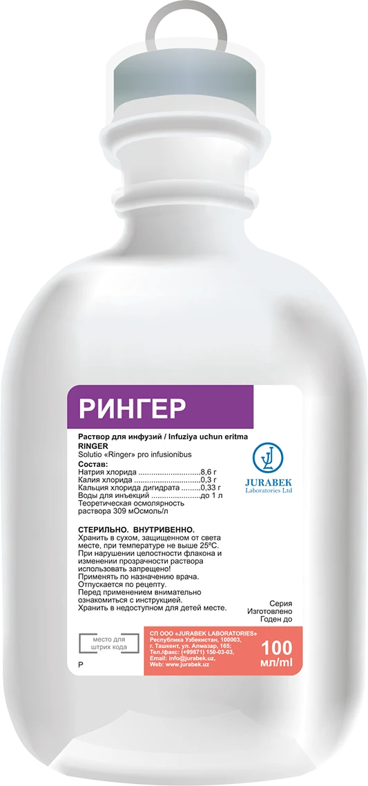 RINGER infuziya uchun eritma 100ml