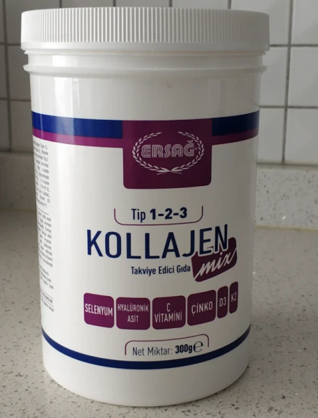 Ersag tabiiy kollagen aralashmasi ,300 g"yoshlikni saqlash"