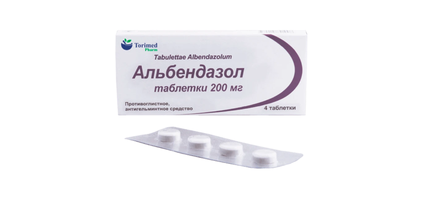 ALBENDAZOL tabletkalari 200mg N10