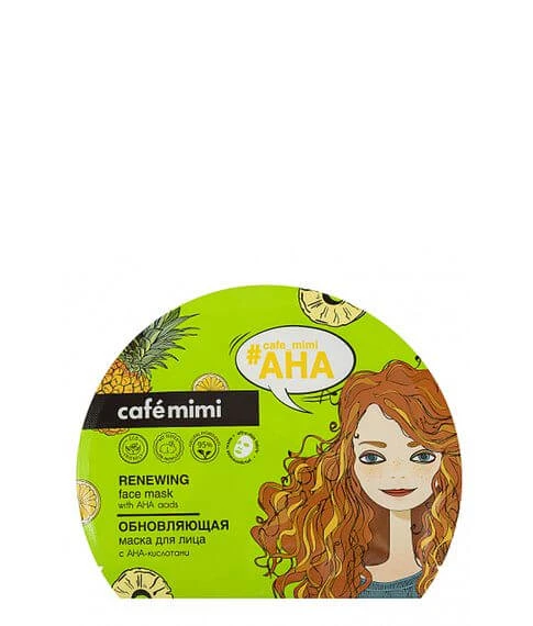 Obnovlyayushaya tkanevaya maska dlya lisa CAFÉ MIMI