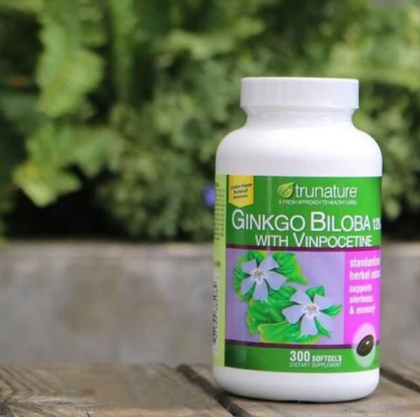 Препарат для улучшения работы мозга и памяти Ginkgo Biloba Trunature (300 капсул)