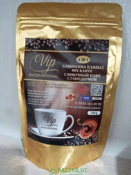 Qora zira Turk qahvasi, Ganoderma VIP IN bilan