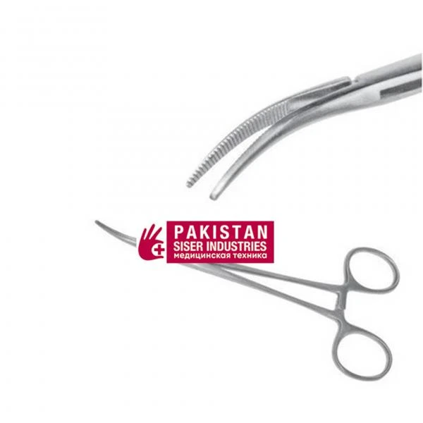 Зажим кровоостанавливающий по Кохеру прямой 160 мм