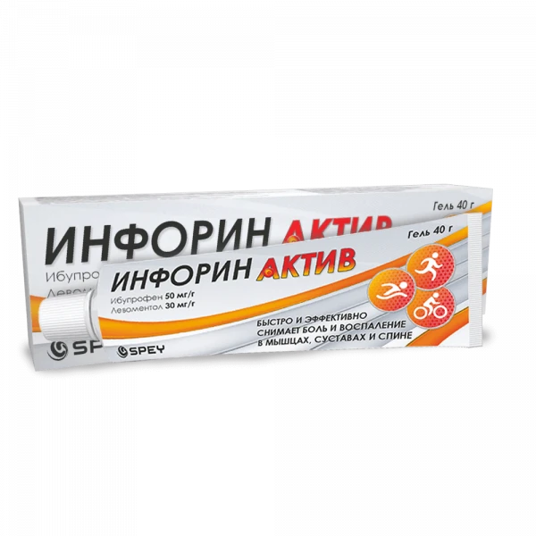 INFORIN AKTIV gel 40g 50mg/g+30mg/g