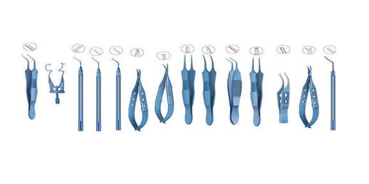 Набор инструментов для микрохирургии Титан