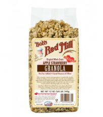 Granola s klubnikoy i yablokami