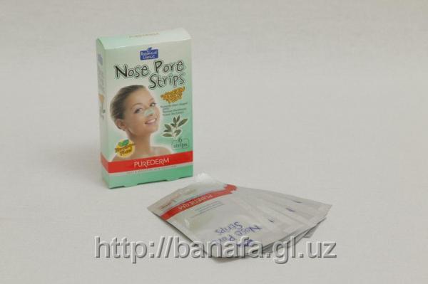 Полоски от черных точек для носа