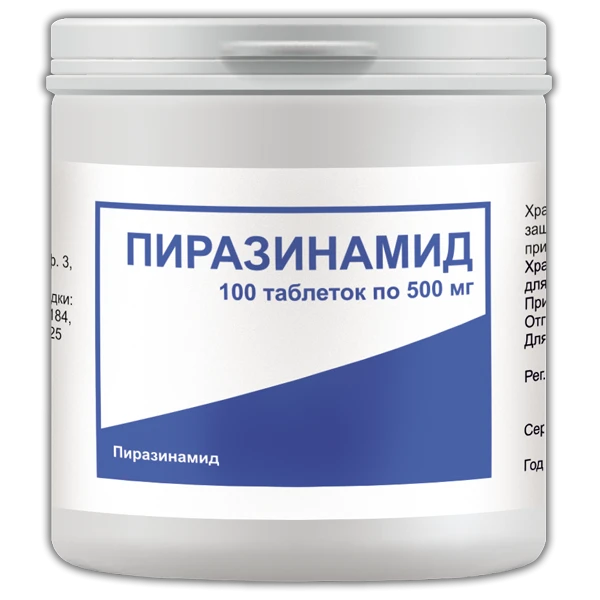 PIRAZINAMID tabletkalari 500mg N100