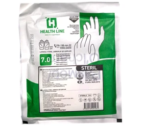 Перчатки латексные, стерильные, хирургические