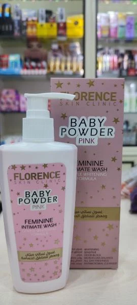 Ayollar uchun intim joylarni yuvish vositasi Florence Baby Powder Pink