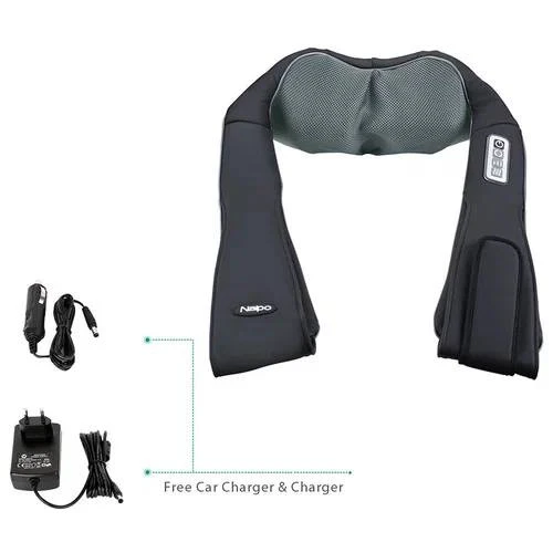 Роликовый массажер NECK для шеи, спины и плеч с инфракрасным прогревом