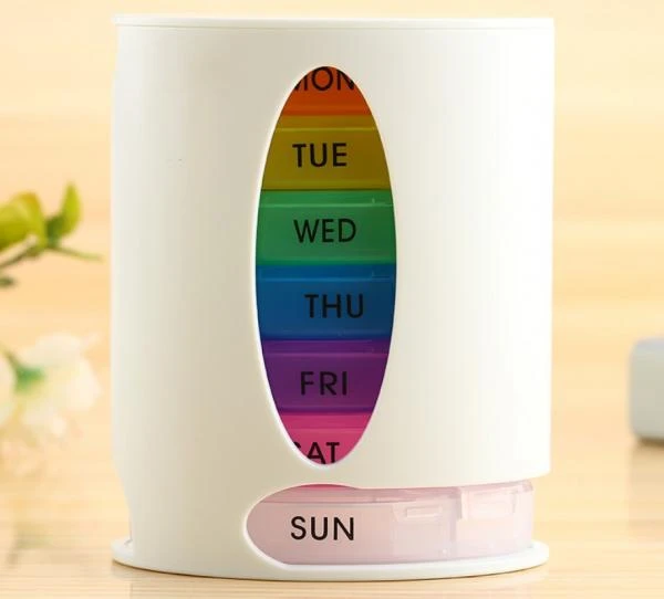 Ochen krasiviy organayzer dlya tabletok s 28 otdeleniyami