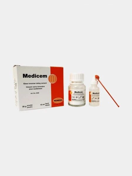 Stekloionomerniy sement Medicem (Glass Ionomer Luting Cement) 35 g Powder, 15 ml Liquid