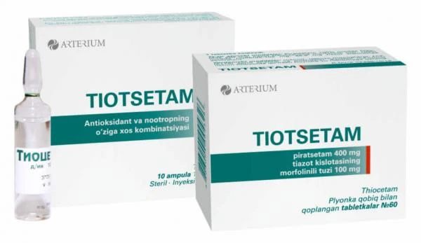 TIOSETAM inyeksiya uchun eritma 10ml N10