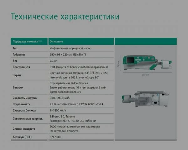 Shprisevoy nasos Perfusor Compact Plus