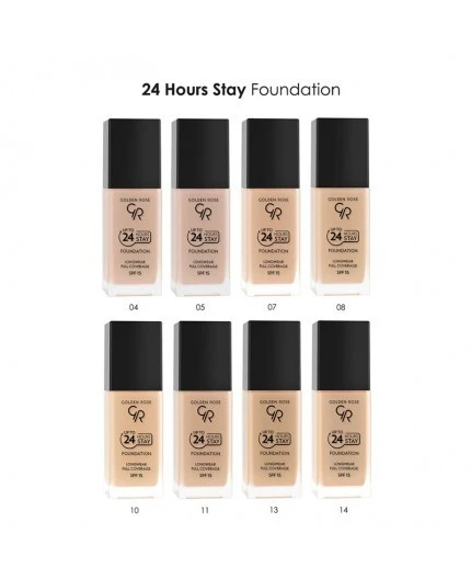 Тональная основа up to 24 hours stay foundation №06-spf15 3367 Golden Rose