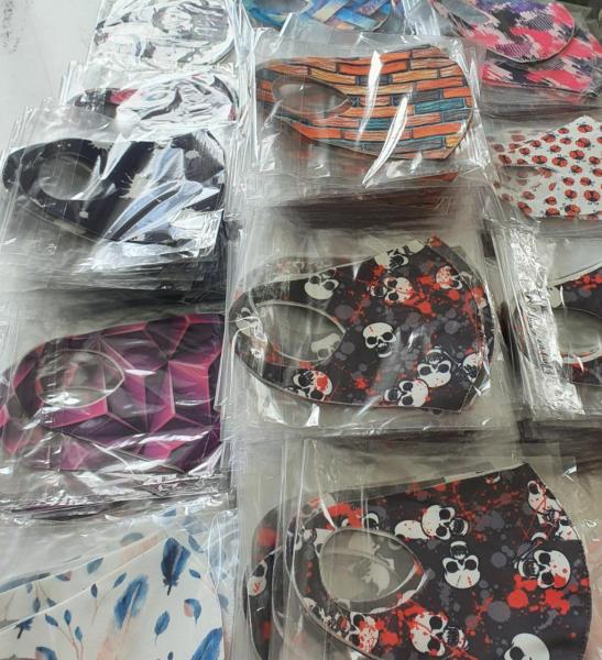 Тканевые медицинские маски и щитки