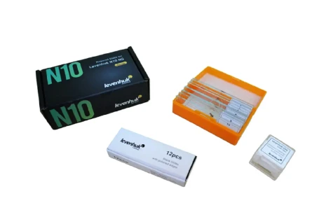 Nabor gotovix mikropreparatov Levenhuk N10 NG