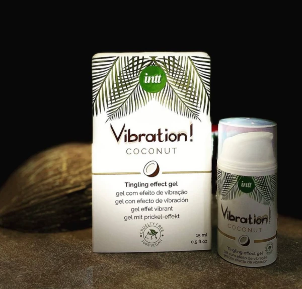 Vibration suyuq intim gel! Hindiston yong'og'i-tropik zavq va hayajonli stimulyatsiya