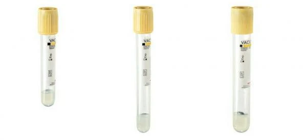 Вакуумная пробирка с гелем и активатором свертывания крови