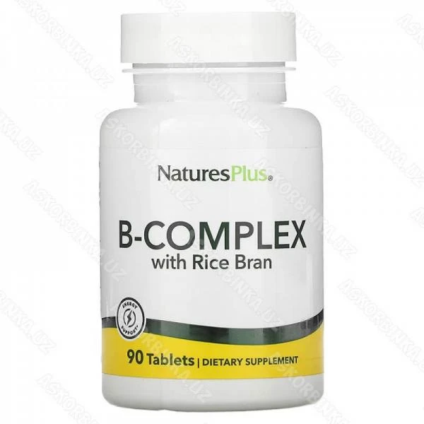 Guruch kepagi bilan b vitaminlari kompleksi, NaturesPlus, 90 tabletka