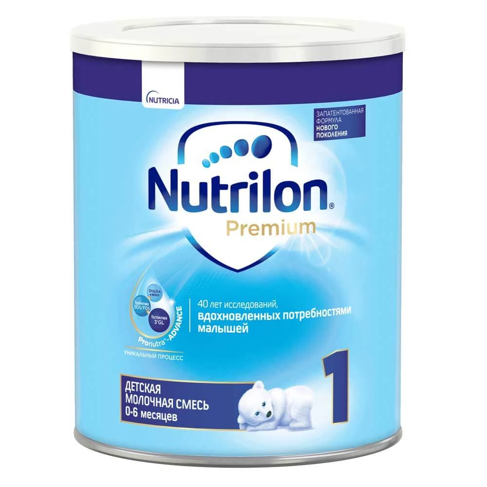 Pronutra Advance 1 bilan Nutrilon Premium - 6 oygacha tug'ilish uchun quruq sut aralashmasi