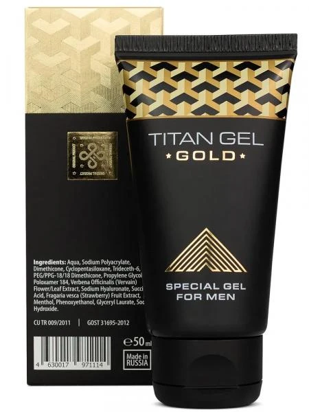 Spesialniy gel dlya mujchin Titan Gel Gold